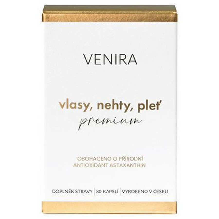 VENIRA PREMIUM капсули для волосся, нігтів та шкіри, 40-денний курс 1×80 капсул, харчова добавка: ціни та характеристики