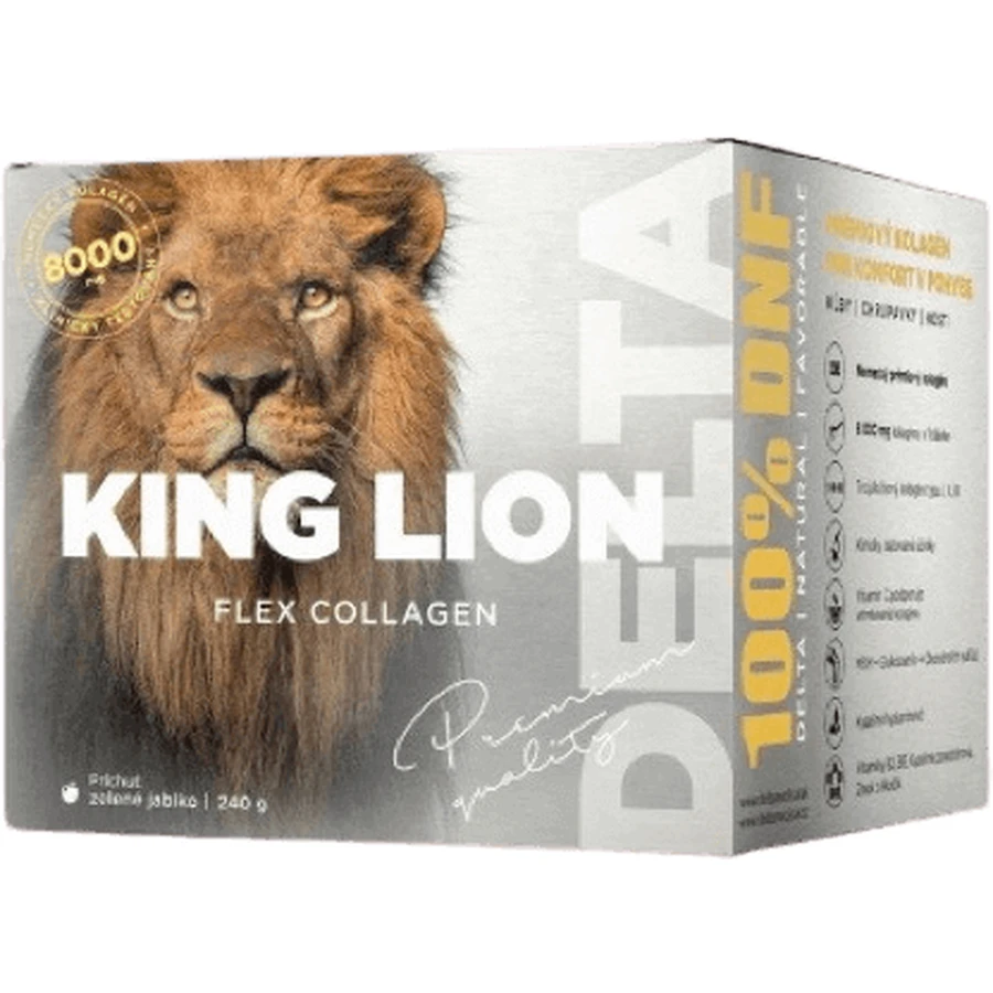 Delta KING LION flex COLLAGEN 8000 мг зі смаком зеленого яблука 240 г: ціни та характеристики