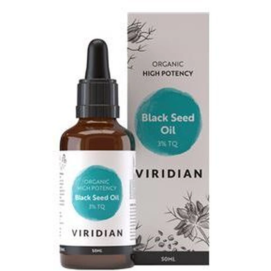 Олія чорного насіння Viridian High Potency 3% TQ, 50 мл: ціни та характеристики