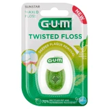 Зубна нитка Sunstar Gum Twisted, не зубна, з воском, мітою та зеленим чаєм, 30 м