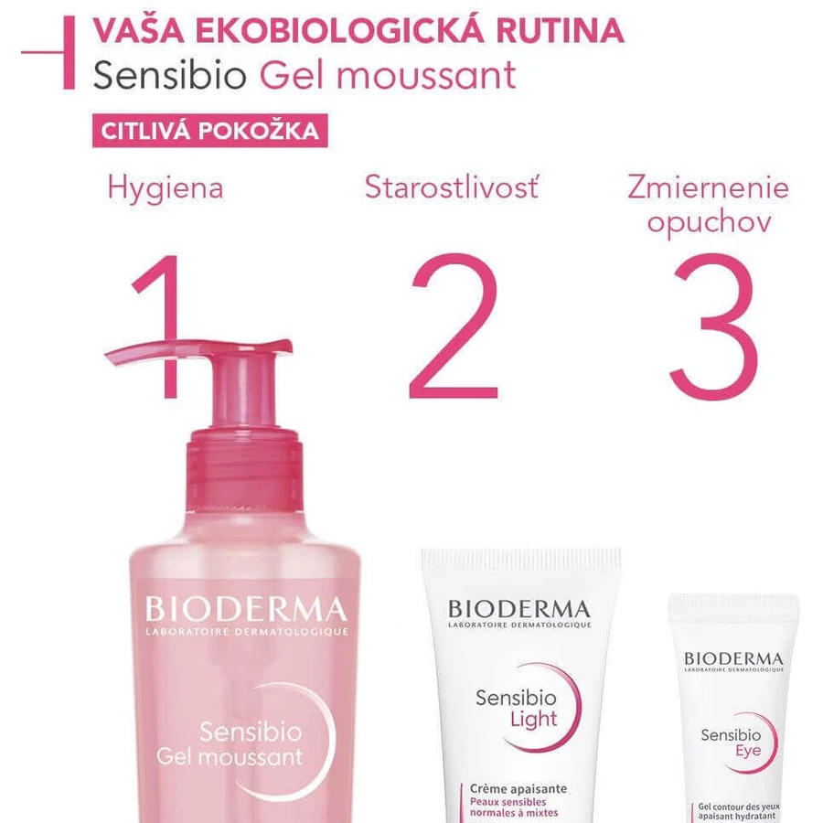 Bioderma Sensibio Gel moussant нежное успокаивающее средство для мытья лица для чувствительной кожи 200 мл: цены и характеристики