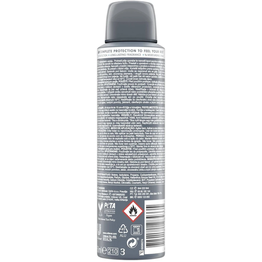 DOVE MEN+CARE Антиперспирант Advanced Clean Comfort Spray 150 мл: цены и характеристики