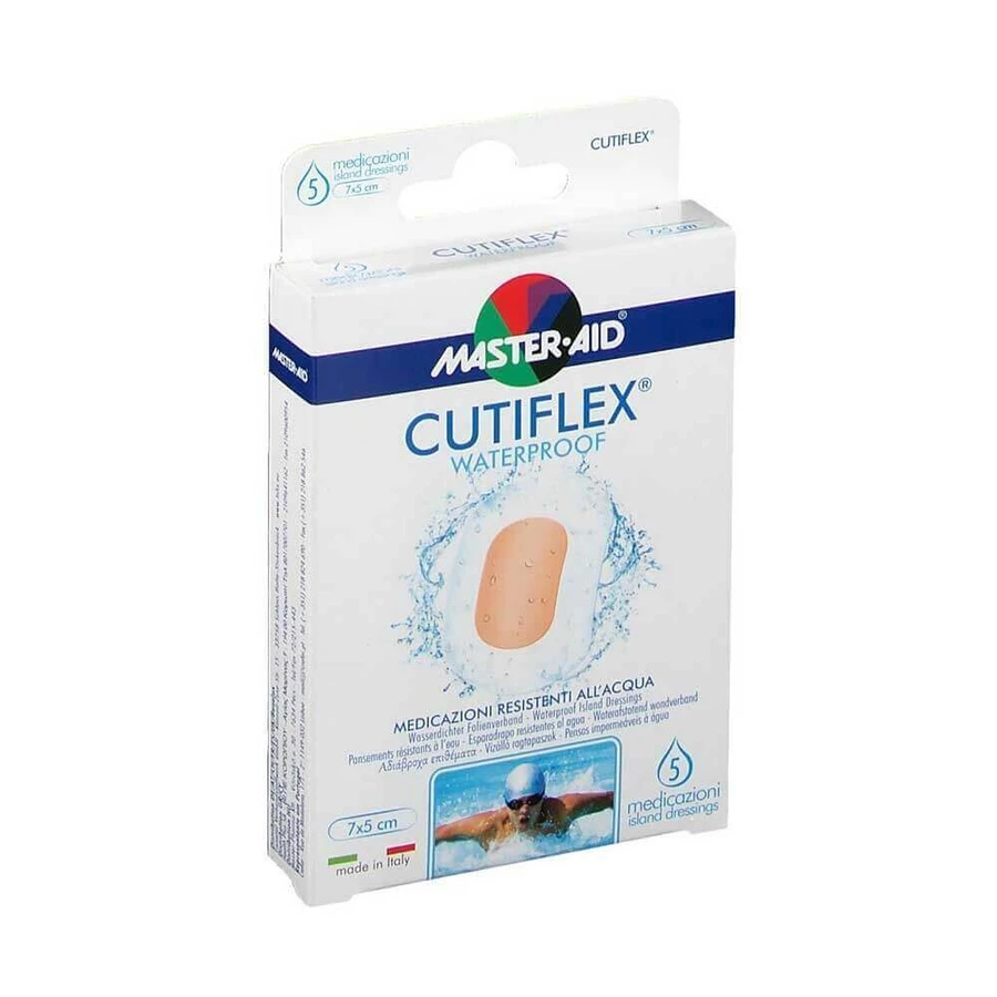 Cutiflex Master-Aid стерильная водонепроницаемая повязка Cutiflex Master-Aid, 7x5 см, 5 шт, Pietrasanta Pharma: цены и характеристики