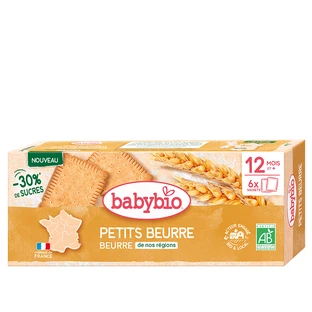 Органічне печиво Petite Beurre з вершковим маслом для дітей, +12 місяців, 120 г, Babybio