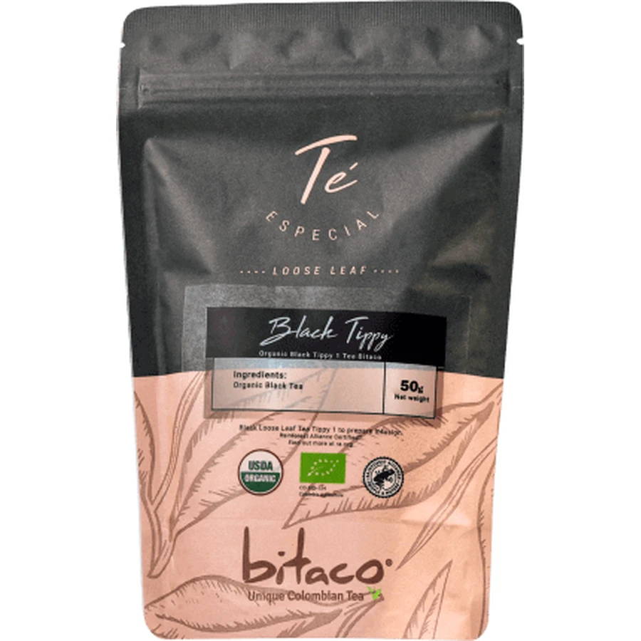 Bitaco Черный чай в рассыпном виде ECO, 50 г: цены и характеристики