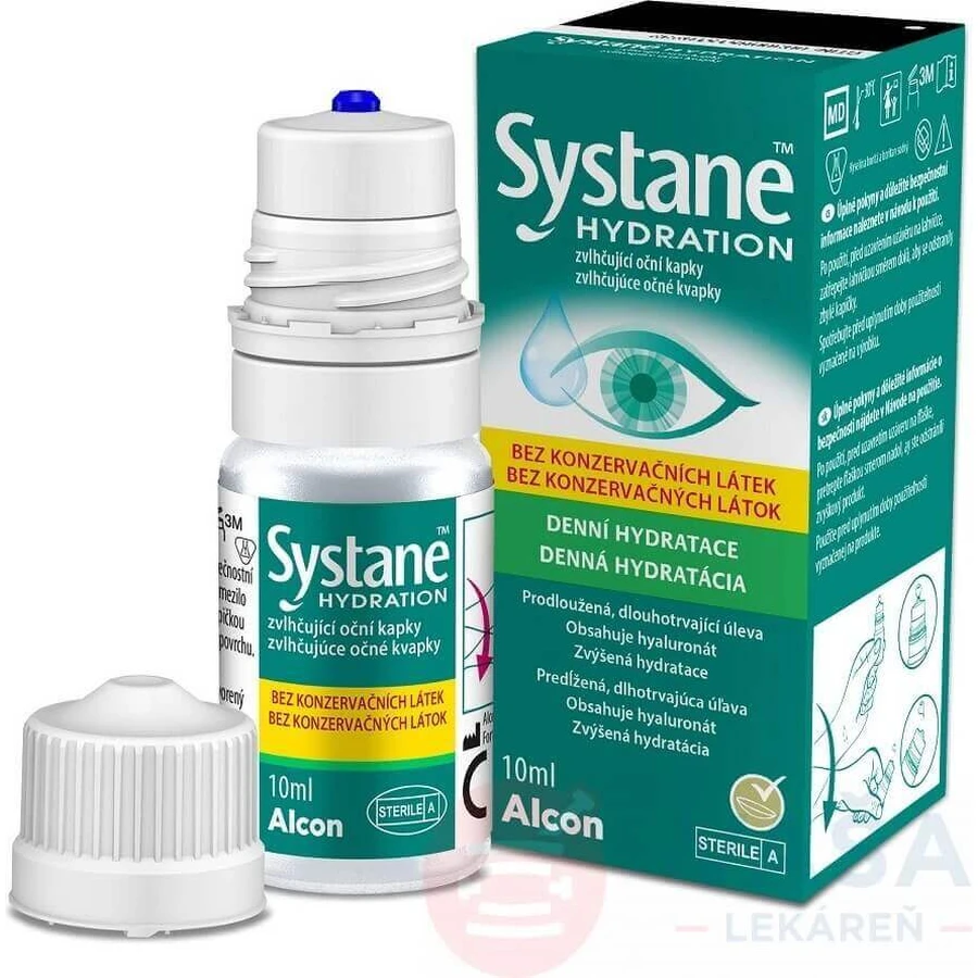 SYSTANE HYDRATION без консервантов 1×10 мл, увлажняющие глазные капли: цены и характеристики