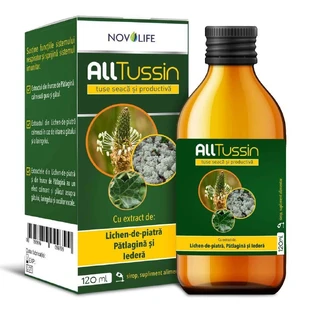 Сироп от сухого и продуктивного кашля AllTusin, 120 мл, Novolife
