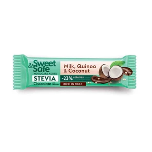 Молочний шоколад Sweet & Safe з кокосом та кіноа, 25 г, Sly Nutritia