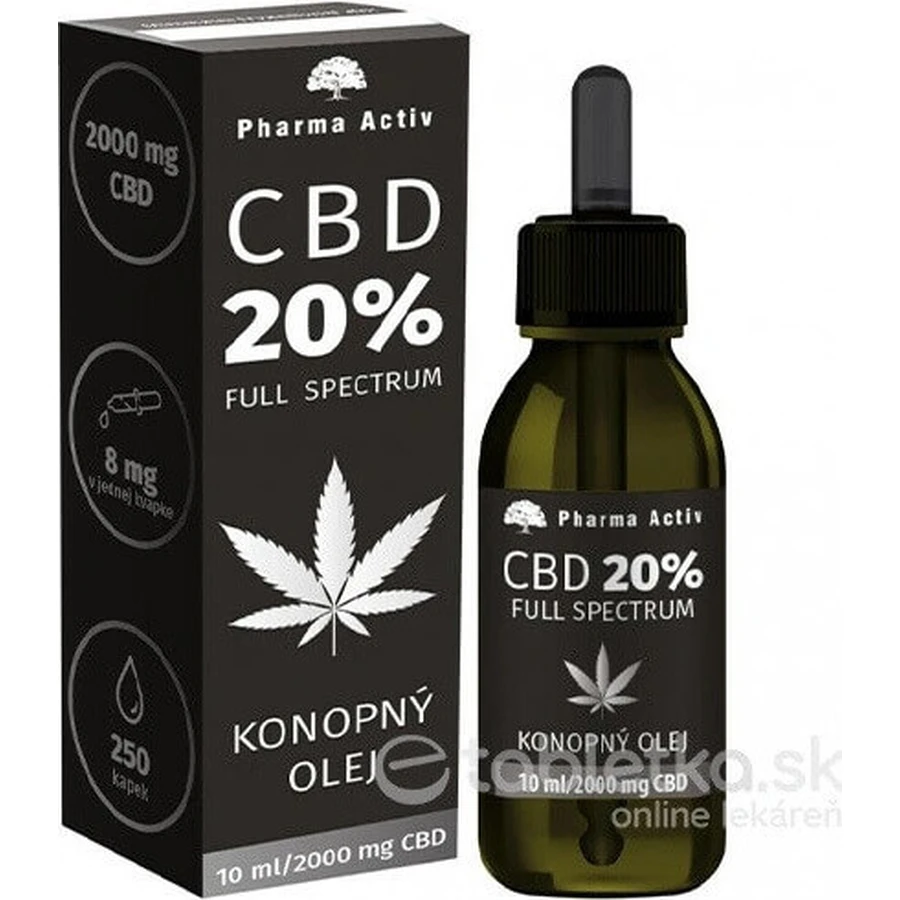Pharma Activ CBD 20% Full Spectrum HEMP OIL 1×10 мл, конопляное масло: цены и характеристики