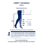 Jobst Ultra Sheer, компрессионные колготки, CCL2, закрытый носок, размер 5, черный: цены и характеристики