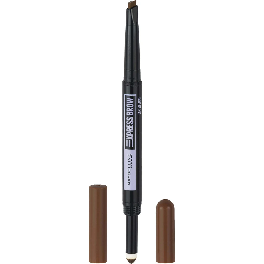 Maybelline New York NY Express Brow Satin Duo 02 Medium Brown Карандаш и пудра для обоих дуэтов: цены и характеристики