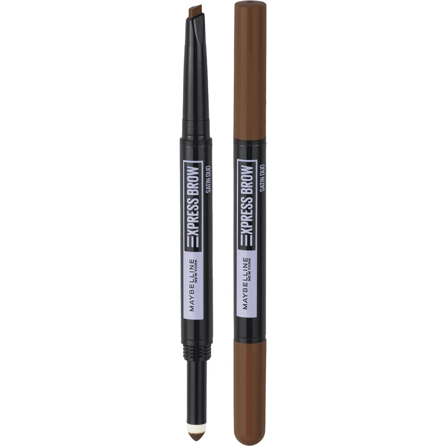 Maybelline New York NY Express Brow Satin Duo 02 Medium Brown Карандаш и пудра для обоих дуэтов: цены и характеристики