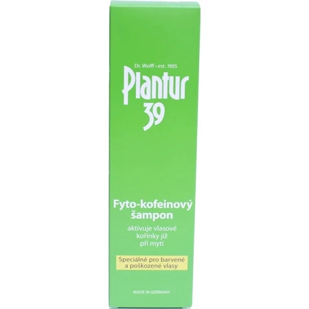 Plantur 39 Фіто-кофеїновий шампунь для фарбованого волосся 1×250 мл, шампунь з кофеїном: ціни та характеристики