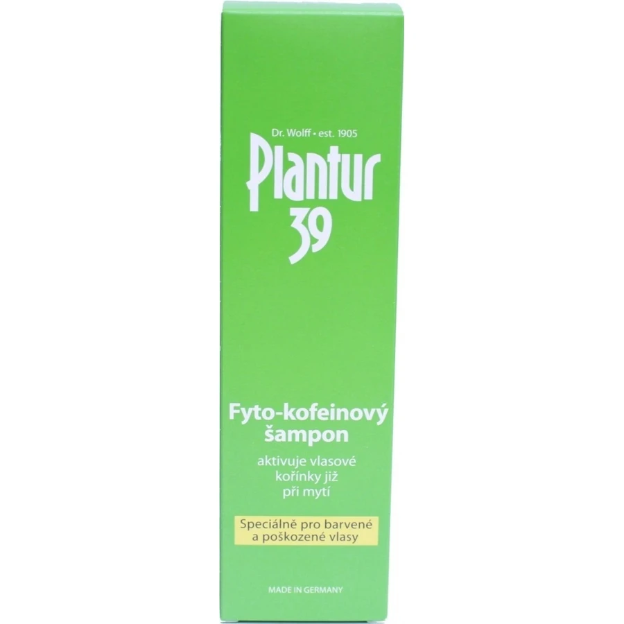 Plantur 39 Фіто-кофеїновий шампунь для фарбованого волосся 1×250 мл, шампунь з кофеїном: ціни та характеристики