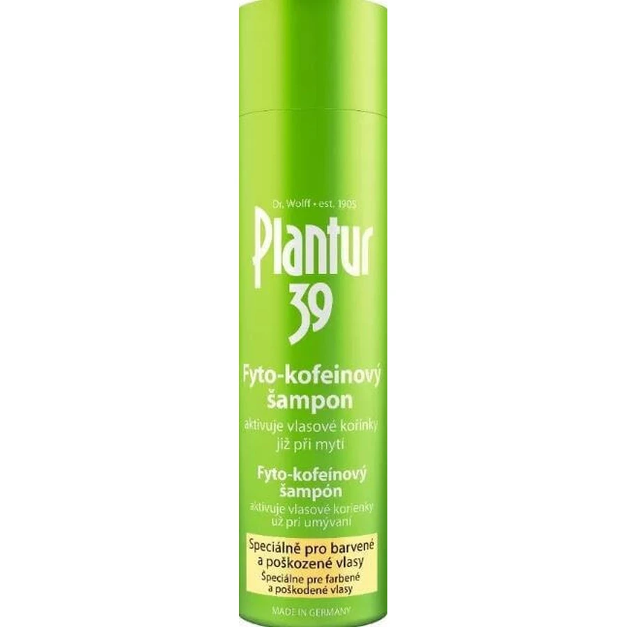 Plantur 39 Фіто-кофеїновий шампунь для фарбованого волосся 1×250 мл, шампунь з кофеїном: ціни та характеристики