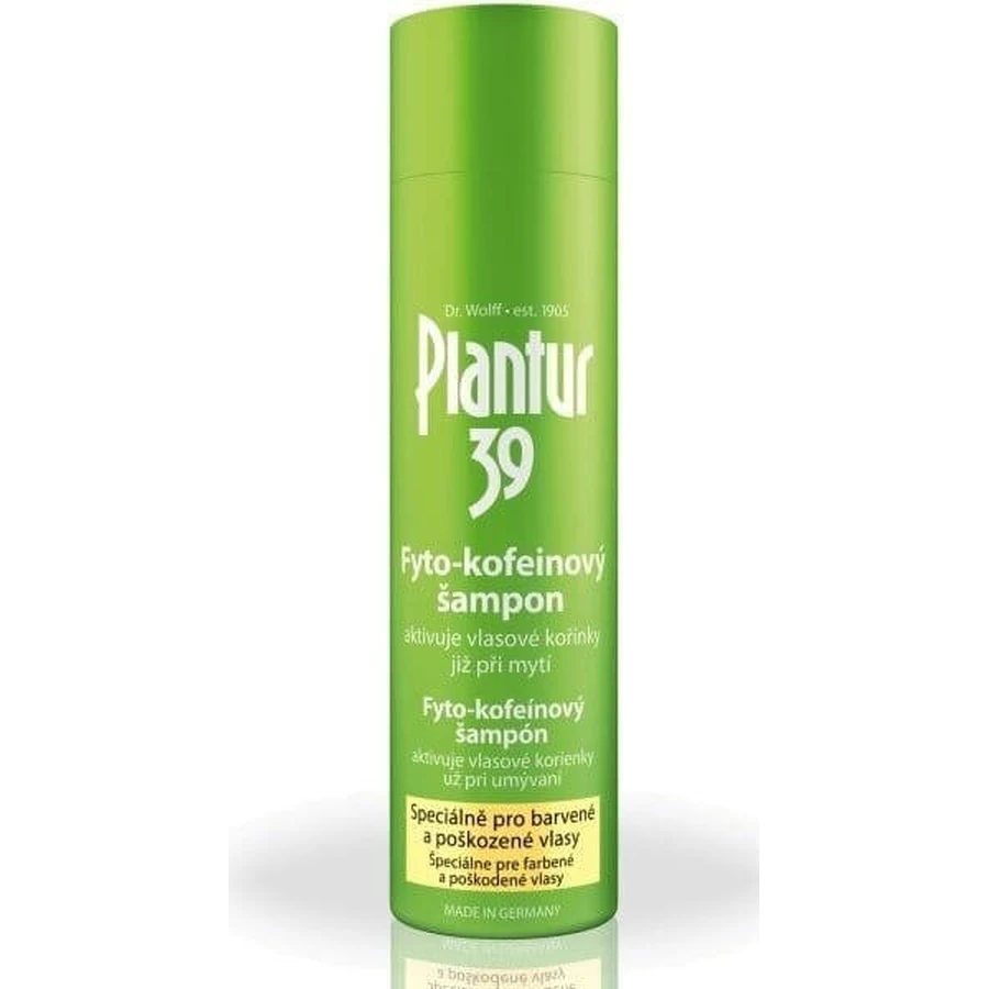 Plantur 39 Фіто-кофеїновий шампунь для фарбованого волосся 1×250 мл, шампунь з кофеїном: ціни та характеристики