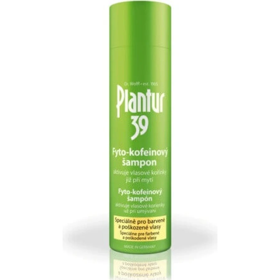 Plantur 39 Фіто-кофеїновий шампунь для фарбованого волосся 1×250 мл, шампунь з кофеїном: ціни та характеристики
