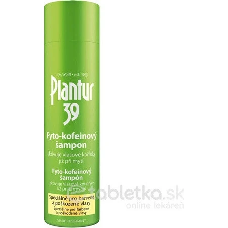 Plantur 39 Фіто-кофеїновий шампунь для фарбованого волосся 1×250 мл, шампунь з кофеїном: ціни та характеристики