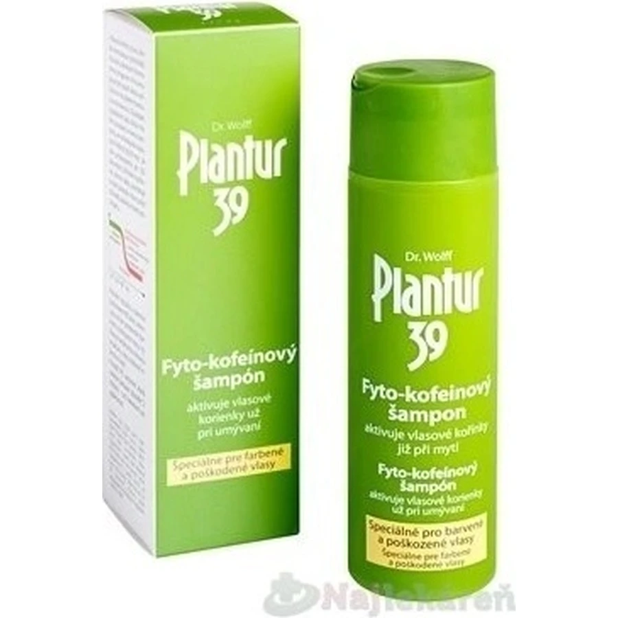 Plantur 39 Фіто-кофеїновий шампунь для фарбованого волосся 1×250 мл, шампунь з кофеїном: ціни та характеристики