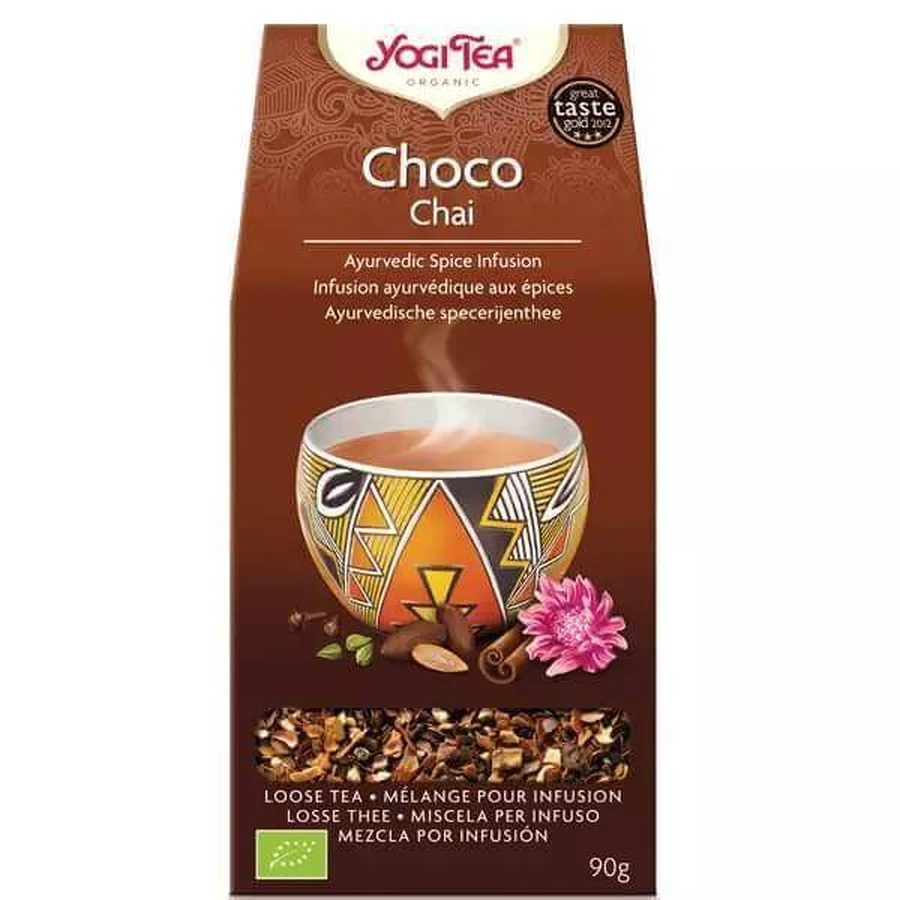 Органічний чай шоколадно-чайний, 90 г, Yogi Tea: ціни та характеристики