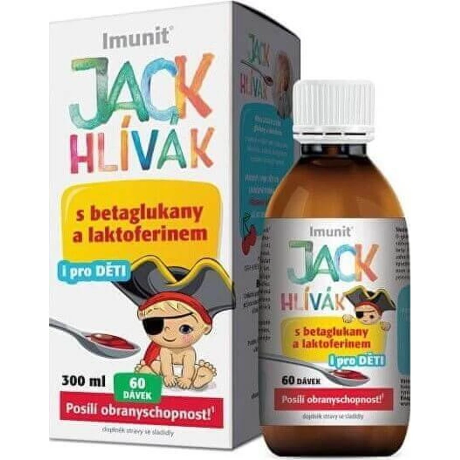 HLIVA JACK JACK SIRUP Глюканы, Лактоферрин-Иммун 1×300 мл, сироп для детей (60 доз): цены и характеристики