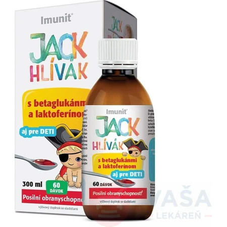 HLIVA JACK JACK SIRUP Глюканы, Лактоферрин-Иммун 1×300 мл, сироп для детей (60 доз): цены и характеристики