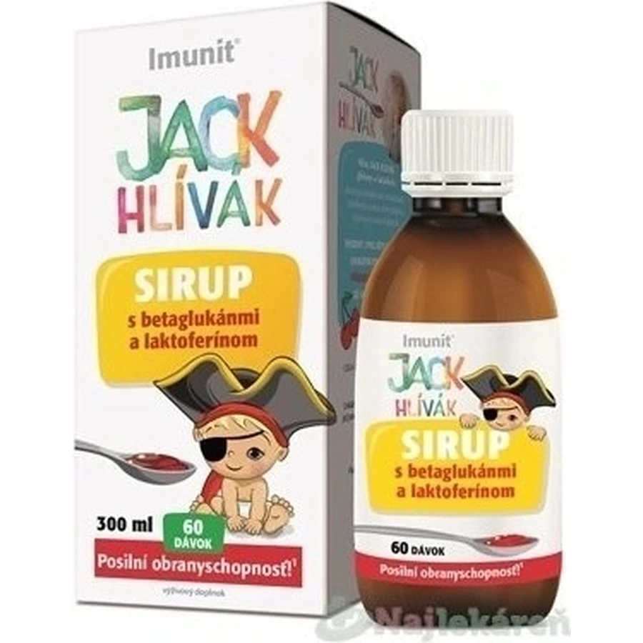 HLIVA JACK JACK SIRUP Глюканы, Лактоферрин-Иммун 1×300 мл, сироп для детей (60 доз): цены и характеристики