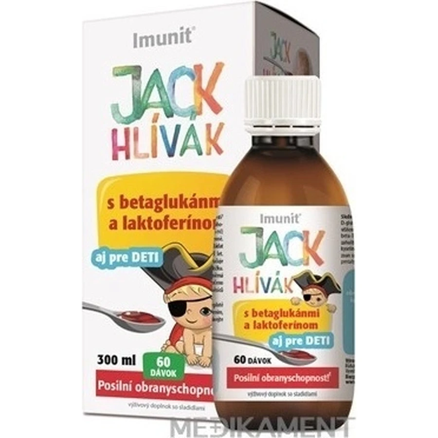 HLIVA JACK JACK SIRUP Глюканы, Лактоферрин-Иммун 1×300 мл, сироп для детей (60 доз): цены и характеристики