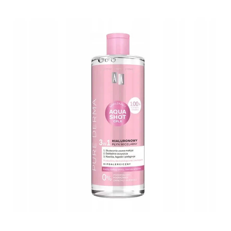 AA Pure Derma, Гиалуроновый мицеллярный лосьон, 500 мл: цены и характеристики