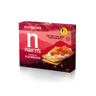 Хлібці Nairn's цільнозернові вівсяні хрусткі скибочки, 150 г, Nairn's