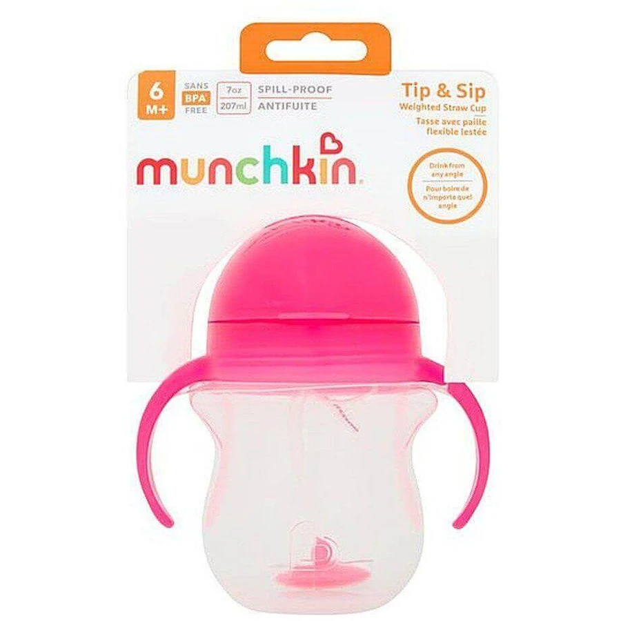 Горнятко Munchkin Click Lock™ Tip & Sip рожеве 207 мл: ціни та характеристики