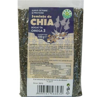 Семена чиа, 500 г, Herbal Sana