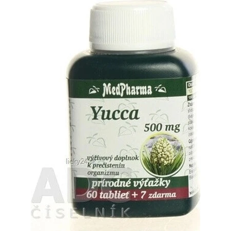 MedPharma YUCCA 500MG 1×67 tbl, юка: ціни та характеристики
