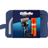 Gillette Travel Set ProGlide бритва + гель для бритья Fusion 200 мл + подставка