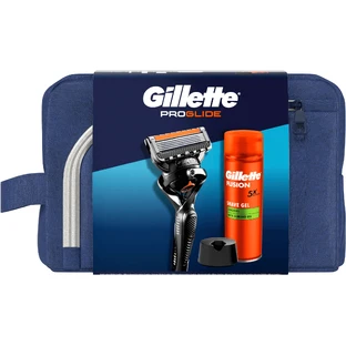 Gillette Travel Set бритва ProGlide + гель для гоління Fusion 200 мл + підставка