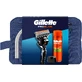 Gillette Travel Set бритва ProGlide + гель для гоління Fusion 200 мл + підставка