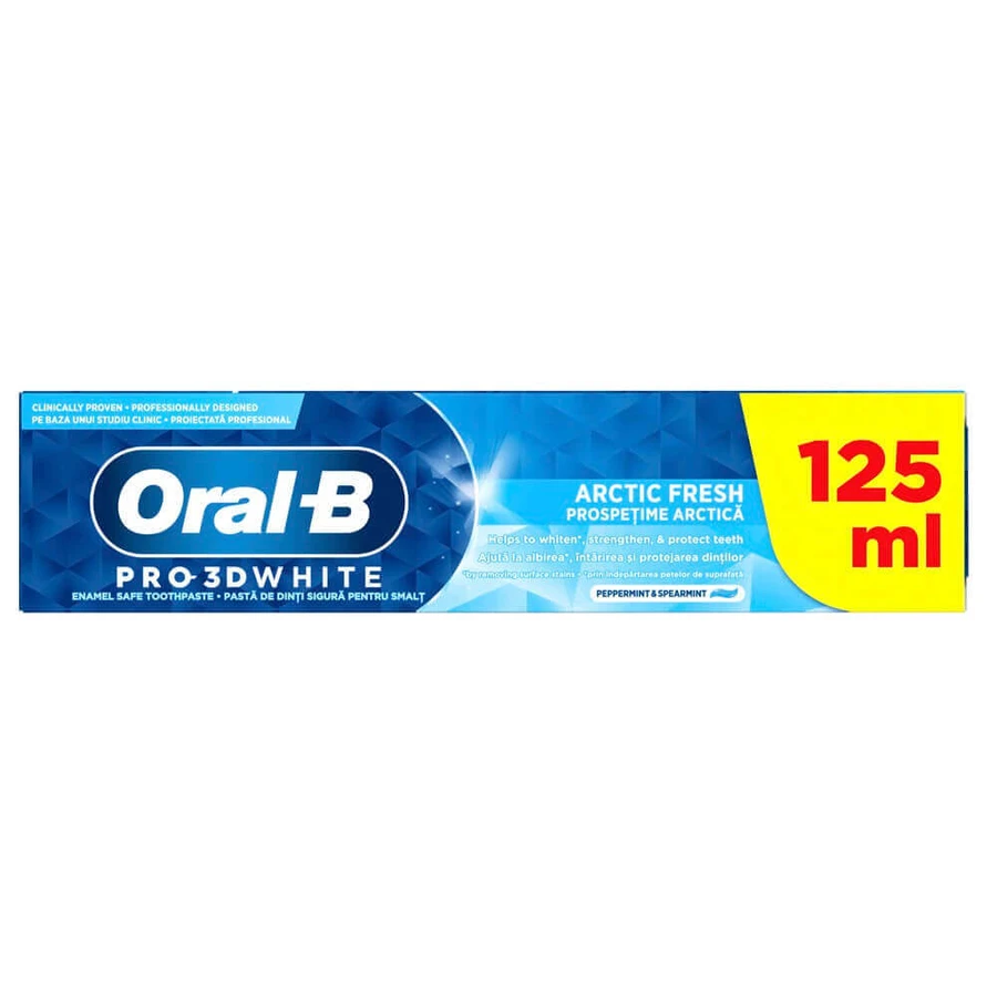 Зубная паста Pro 3D White Арктическая свежесть, 125 мл, Oral-B: цены и характеристики