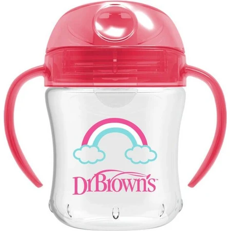 Чашка Dr.Brown's Soft Mouth 180 мл З 6 місяців рожева 1×1 шт, рожева кружка, 6м+.: ціни та характеристики