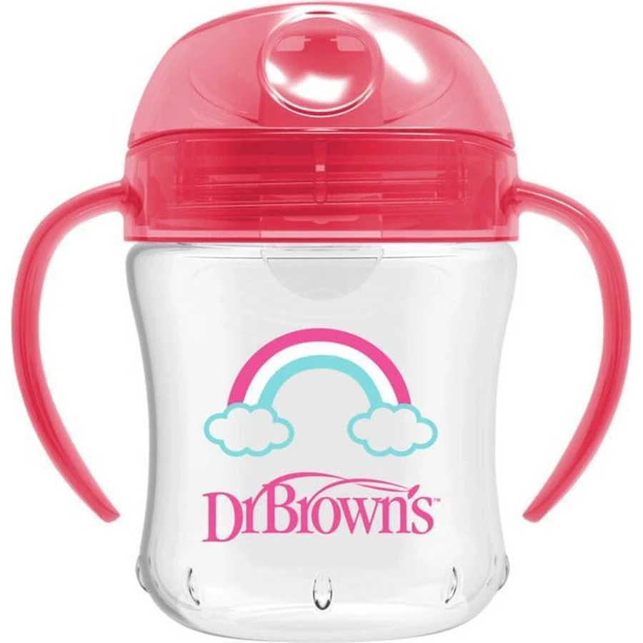 Чашка Dr.Brown's Soft Mouth 180 мл З 6 місяців рожева 1×1 шт, рожева кружка, 6м+.: ціни та характеристики