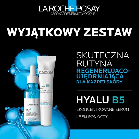 Набір La Roche-Posay Hyalu B5, сироватка проти зморшок, 30 мл + крем для шкіри навколо очей проти зморшок, 15 мл: ціни та характеристики
