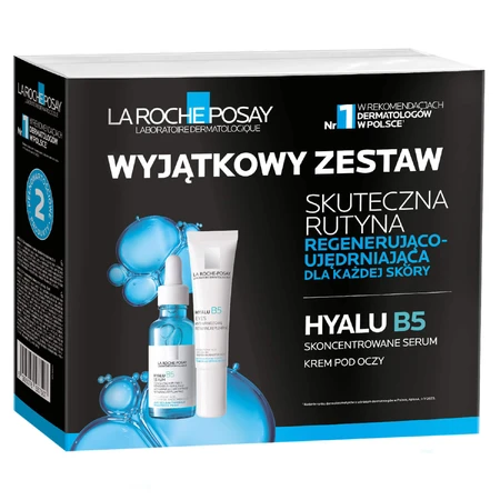Набір La Roche-Posay Hyalu B5, сироватка проти зморшок, 30 мл + крем для шкіри навколо очей проти зморшок, 15 мл: ціни та характеристики