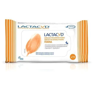 LACTACYD FEMINA 1×15 шт, серветки для інтимної гігієни