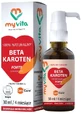 Бета-Каротин Витамин А MyVita 100% Natural Beta Carotene Forte Prowitamina A, капли, 30 мл