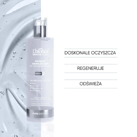 L'Biotica Estetic Clinic Pure, Soothing and Moisturising Face Wash, 200 мл + Очищающий и разжижающий мицеллярный лосьон, 50 мл бесплатно: цены и характеристики