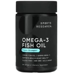 Омега-3, рыбий жир Sports Research Omega-3 Fish Oil, тройная сила, 1250 мг, 90 гелевых капсул: цены и характеристики