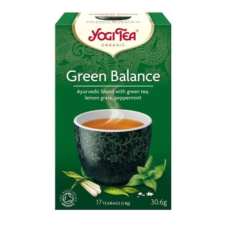 Зелений чай "Баланс", 17 пакетиків, Yogi Tea: ціни та характеристики