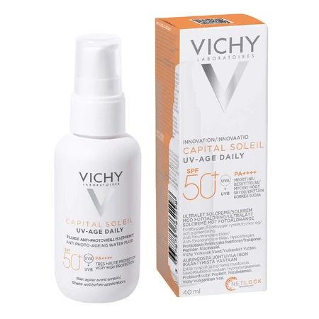 Флюїд для обличчя Vichy Capital Soleil UV AGE SPF 50+, проти фотостаріння, 40 мл: ціни та характеристики