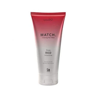 Интенсивная окрашивающая маска для волос Deep Red, 200 мл, Sensido Match