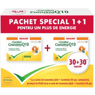 Коэнзим Q10+Карнитин Walmark, 30+30 капсул