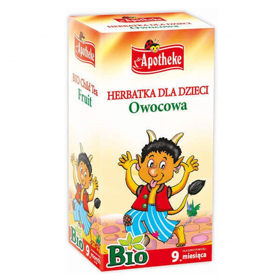 Apotheke Owocowa Bio, детский чай, 2 г x 20 пакетиков: цены и характеристики